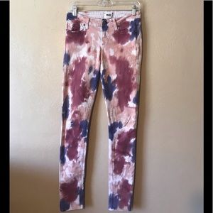Paige Verdugo Ultra Skinny tie dye jeans 28W